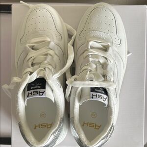 ASH White and Silver Sneakers